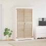 Spintelės durys su durimis 2 pcs Natūrali 170 x 2,1 x 49,5 cm