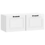 Sieninė TV spintelė Itin blizgi balta 78,5 x 31 x 30 cm