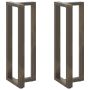 Baro stalo kojos, T formos, 2 vnt., juodos, 40x35x(110-111) cm, plienas
