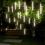 Girlianda meteorų lietus, 20vnt., 30cm, 480 šaltų baltų LED