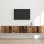 TV sieninė spintelė 2 pcs Senovinis medis 98 x 31 x 29,5 cm