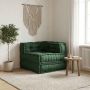 Modulinė sofa, žalia, 70x70x54 cm, audinys