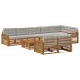 Lauko sofos komplektas su pagalve 9 pcs