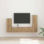 TV spintelių komplektas 4 pcs Amatininkų ąžuolas