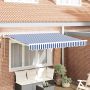 Ištraukiama markizė Mėlyna ir balta 250 x 200 cm
