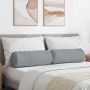 Pagalvės 2 pcs Šviesiai pilka Ø 25 x 70 cm audinys