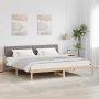 Lovos rėmas Ruda ir taupe 150 x 200 cm Pušies masyvas