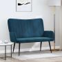 Dviejų vietų sofa Mėlyna 115 x 61 x 87 cm Aksomas