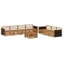Lauko sofos komplektas 8 pcs Natūrali 79 x 79 x 37 cm