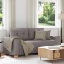 Dvivietė sofa, pilkai pilka, 180x77x82 cm, audinys