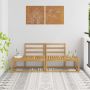 Lauko galinė sofa 2 Vienetas Balta 182,5 x 63 x 73 cm