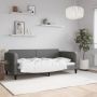 Sofa, tamsiai pilkos spalvos, 90x190cm, audinys