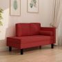 Poilsio sofa su pagalvėmis ir ilga pagalve, vyno, dirbtinė oda