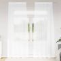 Voile Užuolaida 2 pcs Balta 225 x 140 cm Poliesteris