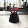 2-in-1 hantelių ir štangos rinkinys 30kg Juoda ir raudona