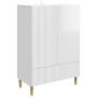 Kabalas Itin blizgi balta 66 x 34,5 x 95 cm Apdirbta mediena