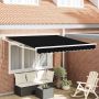 Ištraukiama markizė Juoda 350 x 250 cm Poliesteris ir aliuminis