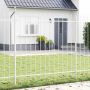 Sodo tvora 6 pcs Balta 10,2 x 1,5 m Miltelinis plienas