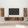 TV spintelių komplektas 4 pcs Senas medis Apdirbta mediena