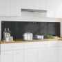 Virtuvės užpakalinė plokštė 2 pcs Tamsiai pilka 100 x 50 cm