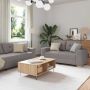 Sofa 3 pcs Tortora 221 x 80 x 80 cm Lino mišinio audinys