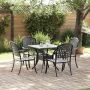 Sodo stalo komplektas 5 pcs Juoda Liejamasis aliuminis