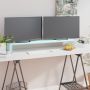 TV stovas/monitoriaus pakyla, žalias, 110x30x13cm, stiklas