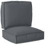 Pallet pagalvių rinkinys 2 pcs Antracitas Oksfordo audinys