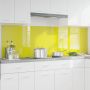 Virtuvės užpakalinė plokštė 2 pcs Geltona 100 x 60 cm