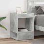 Žurnalinis staliukas 2 pcs Betono pilka 40 x 40 x 56 cm