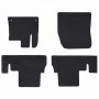 Automobilių kilimėlis 4 pcs Juoda TPE
