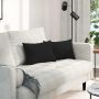 Sofa Pagalvės 2 pcs Juoda 50 x 30 cm audinys