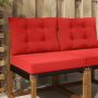 Lauko sofa pagalvėlė 2 pcs Raudona Poliesteris