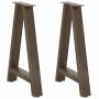 Valgomojo stalo kojelės, A formos, 2 vnt., 60x(72-73) cm, plienas