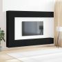 TV spintelių komplektas 9 pcs Juodas ąžuolas Apdirbta mediena