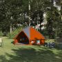 Teepee palapinė su stogu Pilka ir oranžinė 490 x 410 x 210 cm