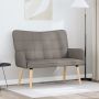 Dviejų vietų sofa Taupe 115 x 61 x 87 cm audinys