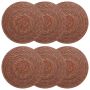 Jūros žolės padėkliukai 6 pcs Ruda Ø 30 cm 100% Jūros žolė