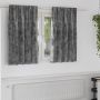 Aksominio tipo užuolaidos 2 pcs Pilka 140 x 140 cm Aksomas