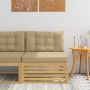 Lauko Vidurinis Sofa Kietos akacijos mediena Balta