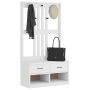salės medis SANDNES baltas 87x40x159,5 pušies masyvo