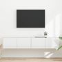 TV sieninė spintelė 2 pcs Blizgus baltas 60 x 31 x 29.5 cm