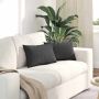Sofa Pagalvės 2 pcs Tamsiai pilka 50 x 30 cm Kordūrinis audinys