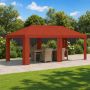 Paviljono uždanga 6 x 3 m Terakotos Poliesteris 190 gsm