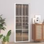 us durys, baltos, 83x201,5cm, ESG stiklas ir aliuminis