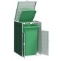 Wheelie Bin saugykla vienai šiukšliadėžei žaliai 72x81x115 cm