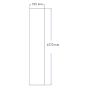 Dušo kabinos šoninis stiklas tiesus 315x1570 mm grey 3.143