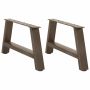Kavos staliuko kojelės, A formos, 2 vnt., 60x(30-31) cm, plienas