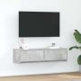 Televizoriaus spintelė Betono pilka 100 x 31 x 25.5 cm