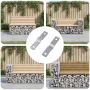 Smūgio įdėklas 2 pcs Sidabro 50 x 10 x 1,2 mm Geležis